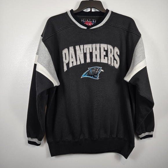 Vintage Galt Sand Carolina Panthers Heavyweight Crew Neck Sweatshirt Size Large - Picture 1 of 14